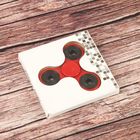 Спиннер "Классика" красный, подшибник с пластик. заглушкой 6,5*6,5*1 - Фото 3