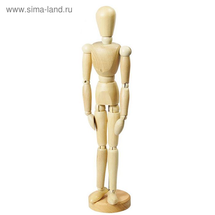 Манекен для рисования Малевичъ мужской деревянный 30 см купить по цене 824 ₽ в и