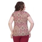 Блуза женская, размер 54, цвет коричнево-бордовый - Фото 5