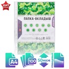 Файл - вкладыш Calligrata «Люкс», А4, 50 мкм, глянцевый, вертикальный, 100 штук - Фото 1