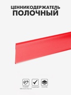 Ценникодержатель полочный самоклеящийся, DBR=39, 1000 мм, красный - Фото 1