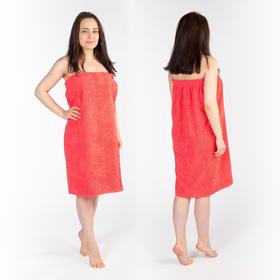 Килт(юбка) женский махровый, 80х150+-2, цвет коралловый
