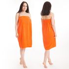 Килт(юбка) женский махровый, 80х150+-2, цвет оранжевый - Фото 1