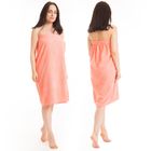 Килт(юбка) женский махровый, 80х150+-2, цвет персиковый - Фото 1