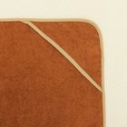 Полотенце-накидка махровое собачка, 75×125 см, коричневый, Хл, 300 г/м² - Фото 4