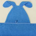 Полотенце-накидка махровое «Зайчик», размер 75×125 см, цвет голубой, хлопок, 300 г/м² - Фото 5