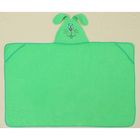 Полотенце-накидка махровое «Зайчик», размер 75×125 см, цвет зелень, хлопок, 300 г/м² - Фото 2