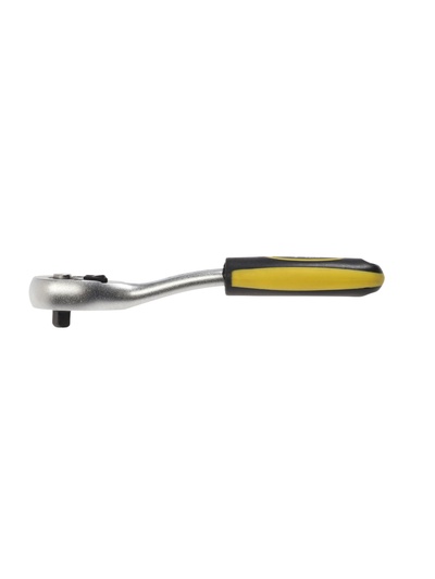 Вороток с трещоткой ТУНДРА, CrV, квадрат 1/4", 2К рукоятка, 72 зубца, 150 мм