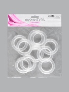 Люверсы для штор, d=4/6.5 см, 10 шт., прозрачные - Фото 4