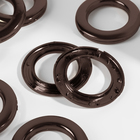 Люверсы для штор, d=4/6.5 см, 10 шт., коричневые - Фото 2