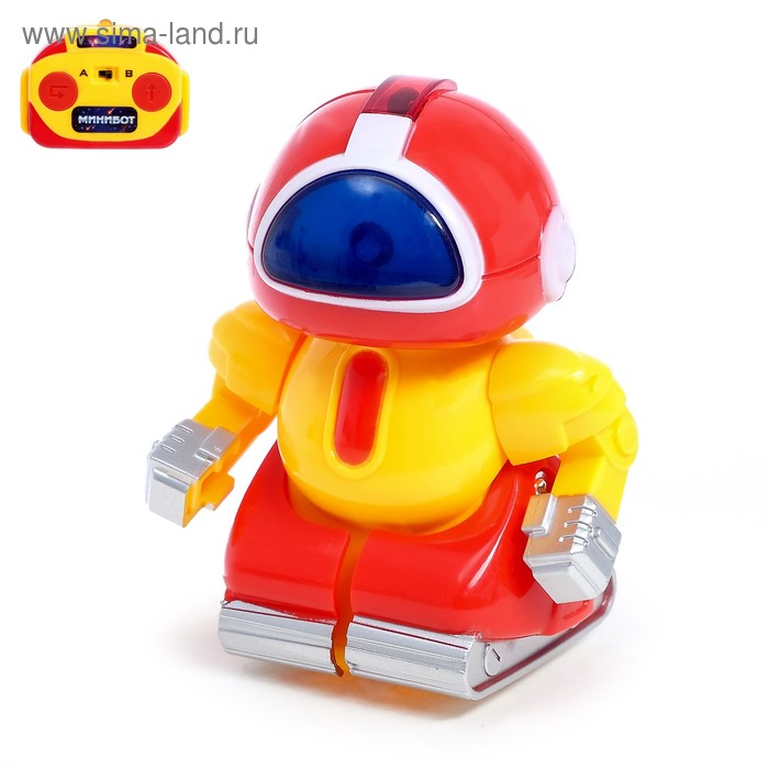 Робот радиоуправляемый «Минибот», световые эффекты, цвет красный - Фото 1