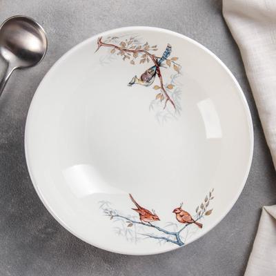 Тарелка суповая «Птицы», 330 мл, МИКС