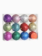 Ёлочные игрушки «Серена», шары новогодние, d=6 см, набор 12 шт., МИКС - фото 62068757