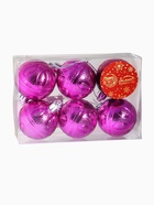 Ёлочные игрушки «Флёр», шары новогодние, d=5 см, набор 6 шт. - Фото 4