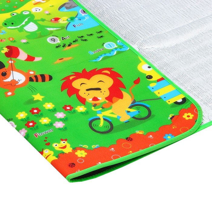 Коврик детский на фольгированной основе «Путешествие», размер 180х150 см 42085