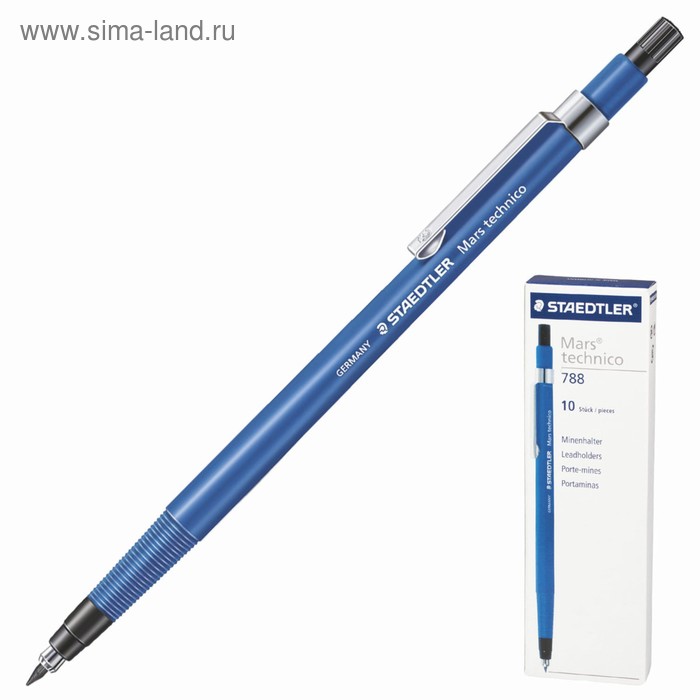 Карандаш цанговый 2.0 мм Staedtler, с клипом, HB 788 C - Фото 1