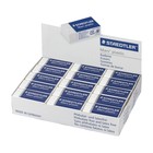 Ластик Staedtler Mars Plastic, 40х19х13мм, прямоугольный, в картонном держателе, белый - Фото 2