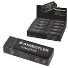 Ластик Staedtler Rasoplast, 65x23x13мм, прямоугольный, в картонном держателе, чёрный - Фото 1