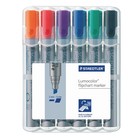 Набор маркеров для флипчарта скошенные 6 цветов 5.0 мм Staedtler - Фото 2