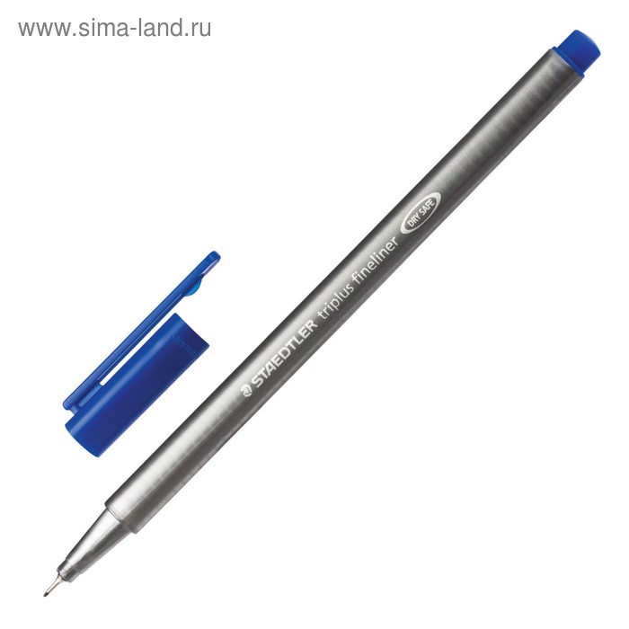 Ручка капиллярная Staedtler Triplus 0,3 мм, трёхгранная, чернила синие 334-3 - Фото 1