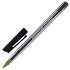 Ручка шариковая Staedtler, узел 0.35 мм, чернила чёрные, корпус прозрачный 430 M-9 - Фото 1