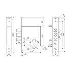 Замок врезной «Гардиан» 3201, под цилиндровый механизм, без накладки, б/о - Фото 4