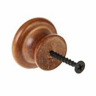 Ручка-кнопка Алапаевск, «Ромашка», цвет под дерево - Фото 2