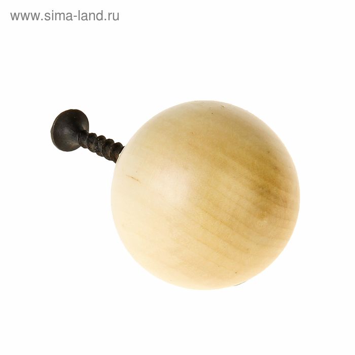 Ручка-кнопка Алапаевск, «Шар», цвет под дерево - Фото 1