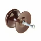 Ручка-кнопка РКК-15, коричневая (комплект 10 шт) - фото 60074921