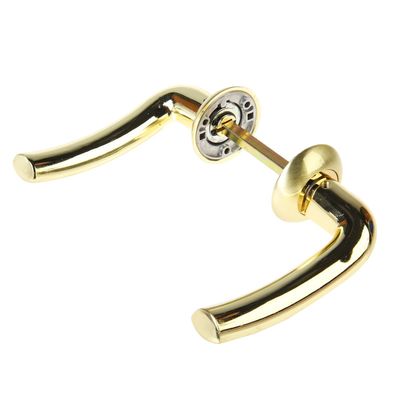 Ручка дверная DF 26, цвет латунь/золото глянец