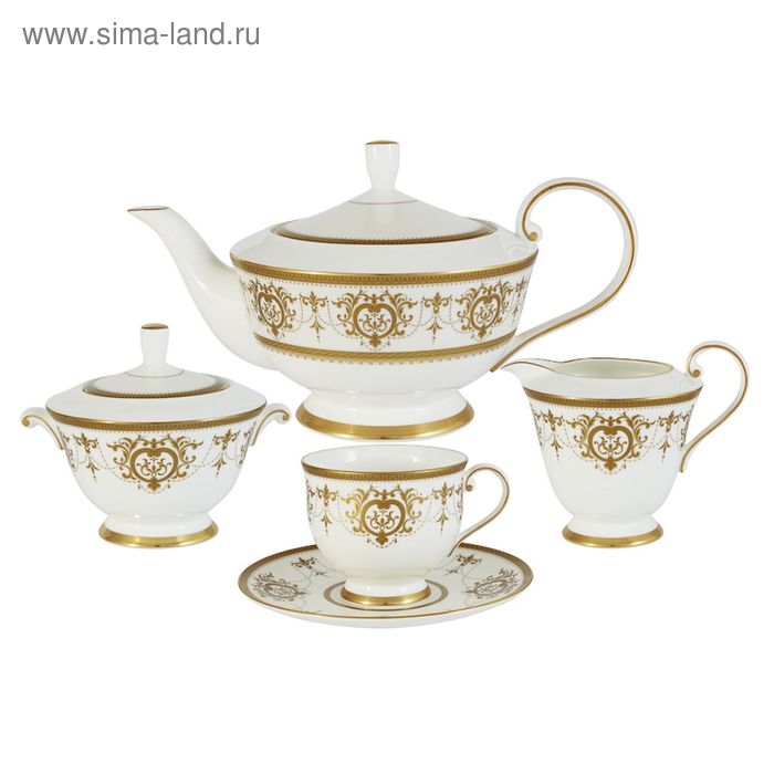 Чайный сервиз «Тиара Голд», из 17 предметов, на 6 персон - Фото 1