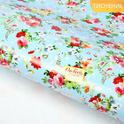 Бумага упаковочная глянцевая "Цветы" (тиснение), 70 х100 см, 80 г/м2 - Фото 1