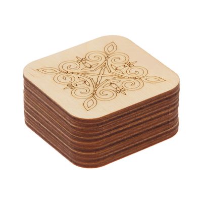 Подставка под горячее "Шеврон" квадрат 7,5*7,5см ХТ10538