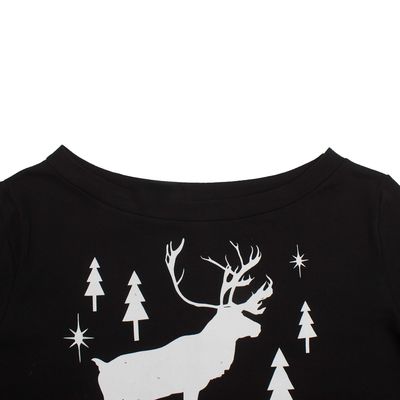 Толстовка женская KAFTAN "Новый год!", чёрный, размер 50-52, 100% хлопок