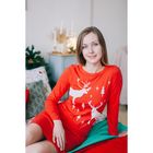 Платье женское KAFTAN "Новый год!", р-р 42-44 100% хлопок - Фото 2