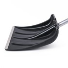 Лопата для уборки снега, автомобильная, пластиковый ковш 380×370 мм, алюминиевая планка, алюминиевый черенок, с ручкой - Фото 8