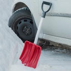 Лопата автомобильная пластиковая, ковш 240×300 мм, с алюминиевой планкой, алюминиевый черенок, 72-85 см, МИКС - Фото 6