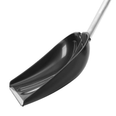 Лопата пластиковая, ковш 420×410 мм, с алюминиевой планкой, алюминиевый черенок, «Белый Медведь»