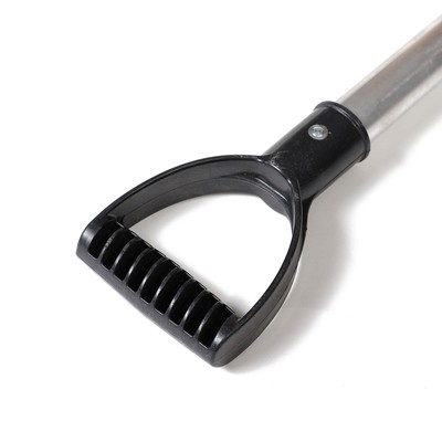 Лопата для уборки снега, пластиковый ковш 480×360 мм, алюминиевая планка, алюминиевый черенок, «Циклон»