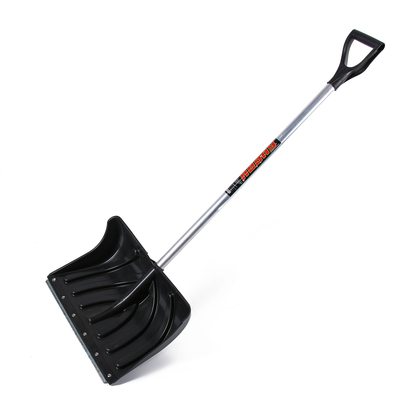 Лопата пластиковая, ковш 505×340 мм, с оцинкованной планкой, алюминиевый черенок, «Буран»