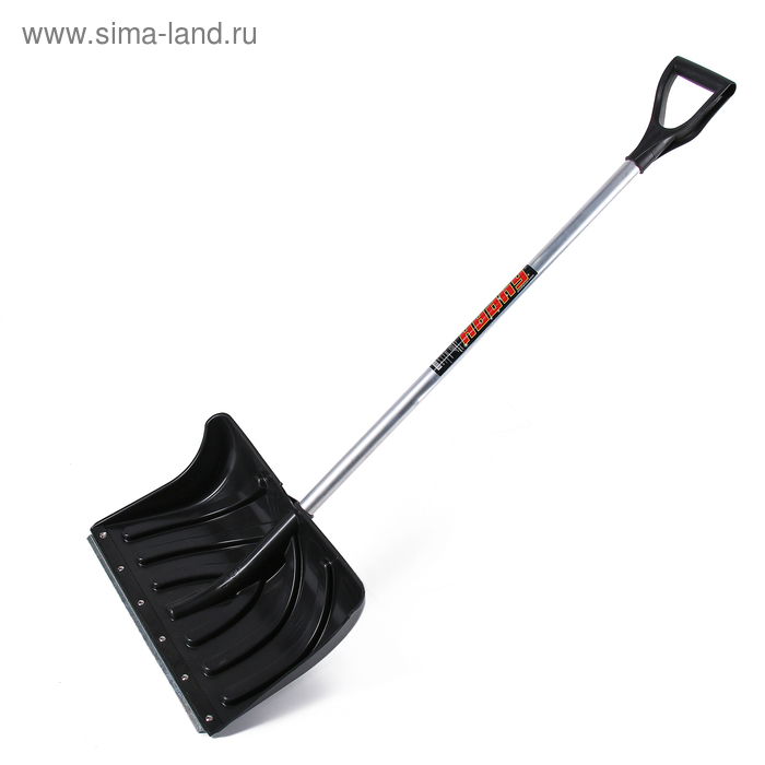 Лопата пластиковая, ковш 505×340 мм, с оцинкованной планкой, алюминиевый черенок, «Буран» - Фото 1