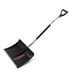 Лопата для уборки снега, пластиковый ковш 500×375 мм, алюминиевая планка, алюминиевый черенок, терморукав, с ручкой - Фото 6
