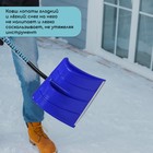 Лопата для уборки снега, пластиковый ковш 500×375 мм, алюминиевая планка, алюминиевый черенок, с ручкой - Фото 4