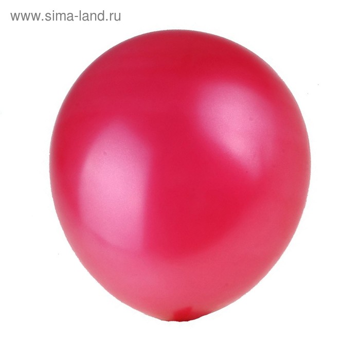 Шар латексный 10", металл, набор 25 шт., цвет бордовый - Фото 1