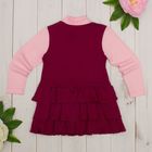 Платье для девочки "Платья для малышек", рост 98 см (56), цвет бордовый/розовый ДПД183067 - Фото 7