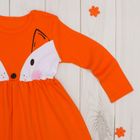 Платье для девочки "Милые зверушки", рост 74 см (48), цвет оранжевый, принт лисичка - Фото 4