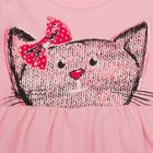 Платье для девочки "Платья для малышек", рост 74 см (48), цвет розовый, принт кошка ДПД08206   26264 - Фото 3