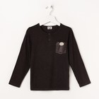 Лонгслив для мальчика «Легенда», рост 128 см (64), цвет коричневый - Фото 1