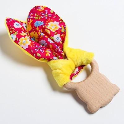 Развивающая игрушка-грызунок «Для маленьких принцесс», форма мишка