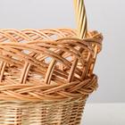 Корзинка «Ажур», 2,5-3 л, дно 12х20 см, верх 17х25 см, Н= 17/32 см, ива - Фото 2